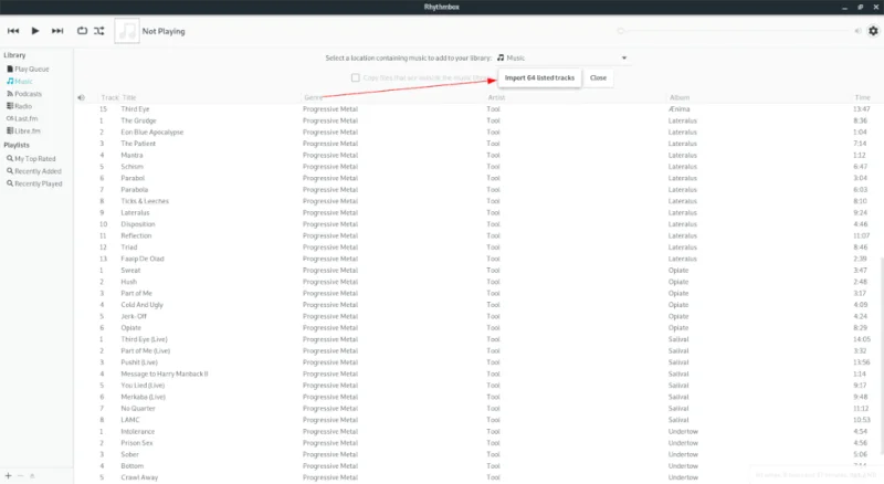 كيفية إعداد مكتبة موسيقى في Rhythmbox على نظام Linux