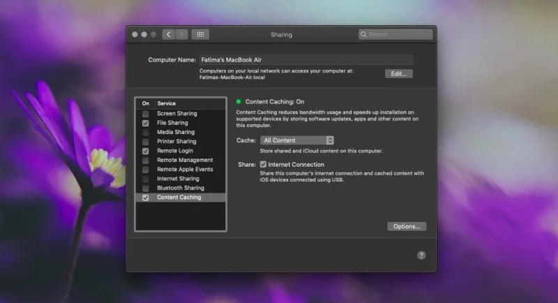 So teilen Sie das Internet von einem MacBook auf einem iPhone