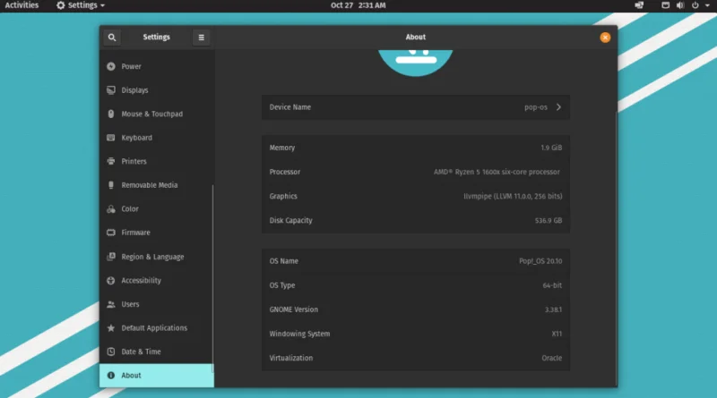 كيفية الترقية إلى Pop_OS 20.10