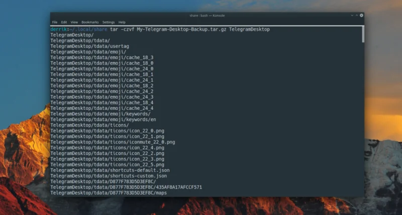 如何在 Linux 上備份 Telegram 設置