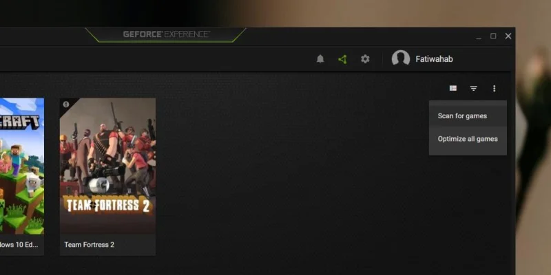 GeForce Experience Scan