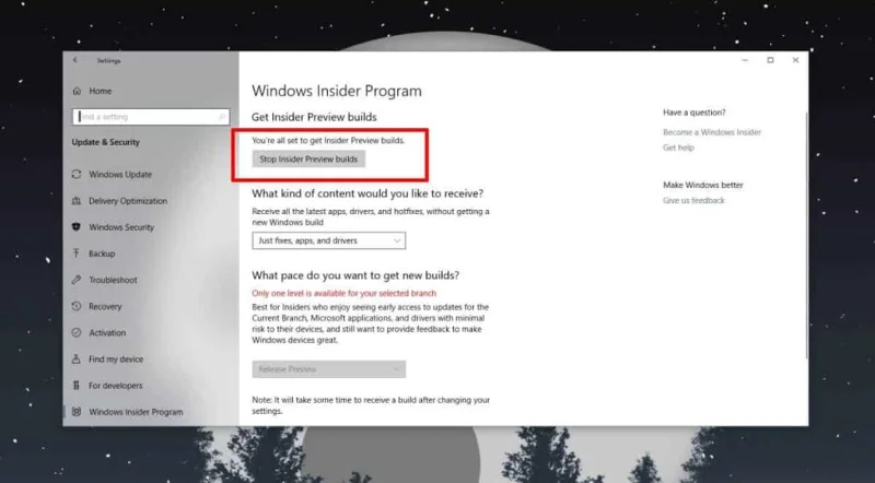 如何在不運行 Windows 10 Insider Builds 的情況下獲取 Insider 構建應用程序