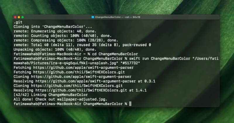 Come impostare un colore della barra dei menu personalizzato su macOS Big Sur