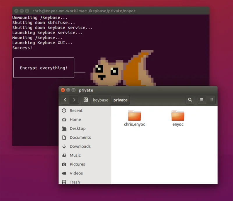 So verwenden Sie Keybase zum Verschlüsseln von Dateien unter Linux