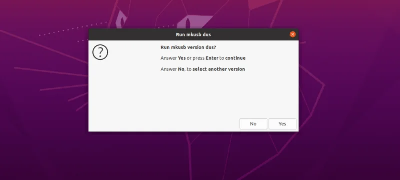 Application Mkusb