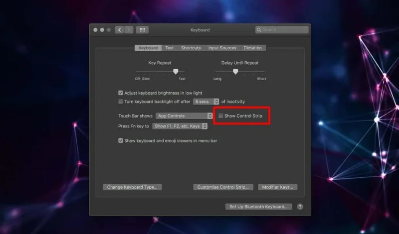 So entfernen Sie Siri von der Touch Bar unter macOS