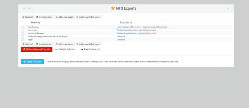 Configurer un partage NFS dans Webmin sur Ubuntu Server
