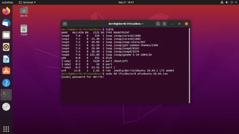 كيفية عمل نسخة احتياطية من الأقراص المضغوطة بتنسيق ISO على نظام Linux