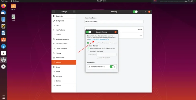 如何在 Ubuntu 中使用屏幕共享功能