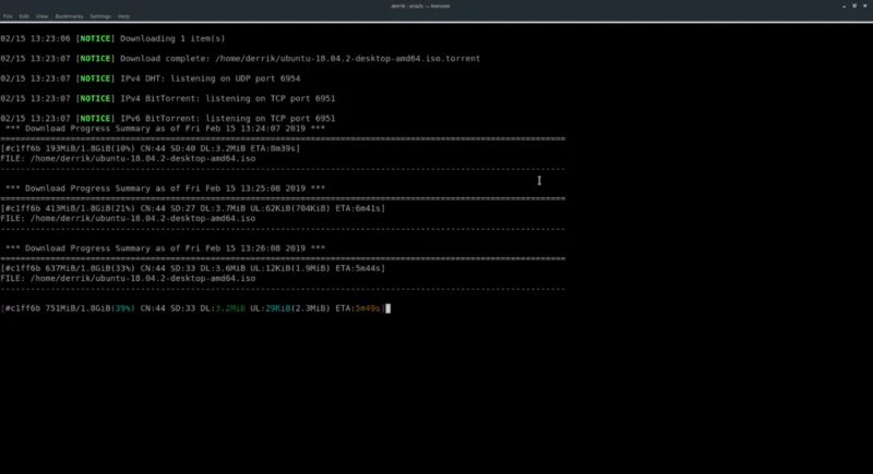 كيفية تنزيل التورنت من سطر الأوامر على نظام Linux