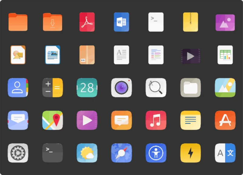 Cara memasang tema ikon Suru Plus pada Linux