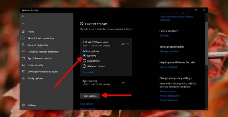 如何在 Windows 10 上刪除 PUA:Win32/Presenoker