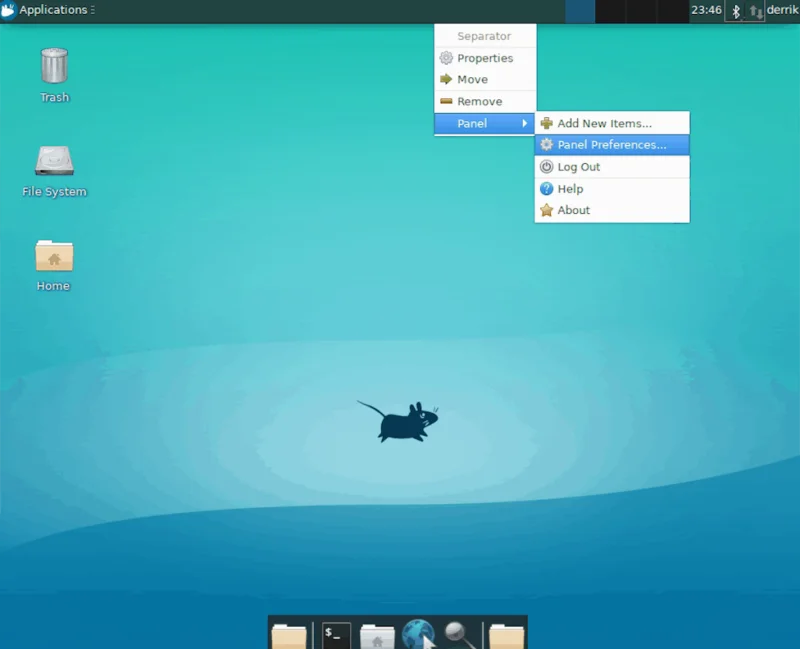 Bagaimana untuk menyembunyikan apl daripada dulang sistem dalam XFCE4