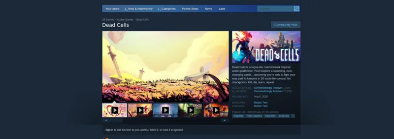 كيف تلعب Dead Cells على Linux