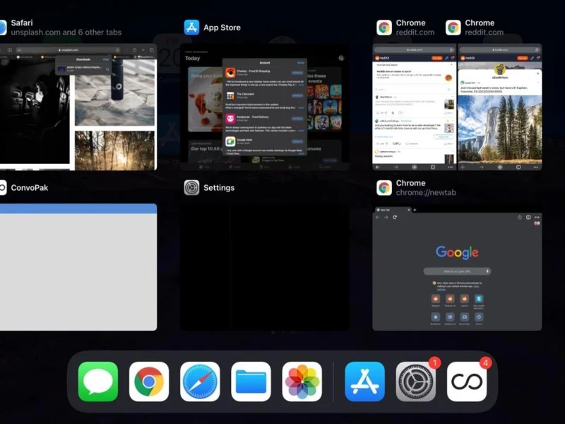 كيفية فتح نوافذ Chrome متعددة على iPad