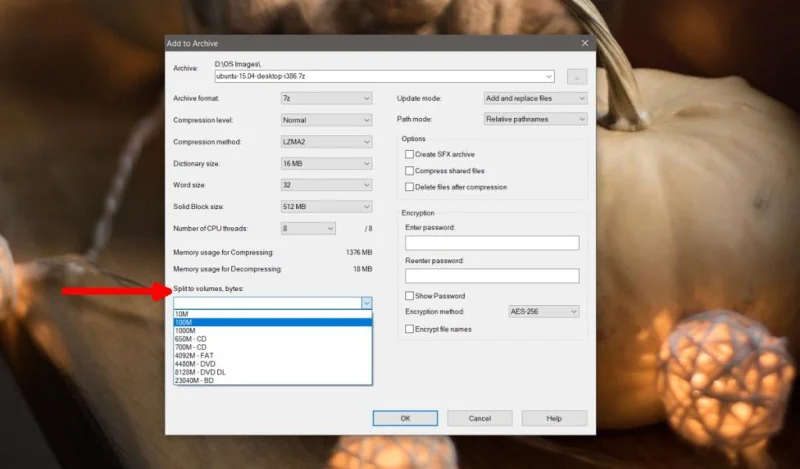Windows10で1つのファイルを複数のZIPファイルに分割する方法