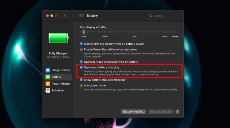 Guida alla disattivazione della ricarica in attesa su MacBook