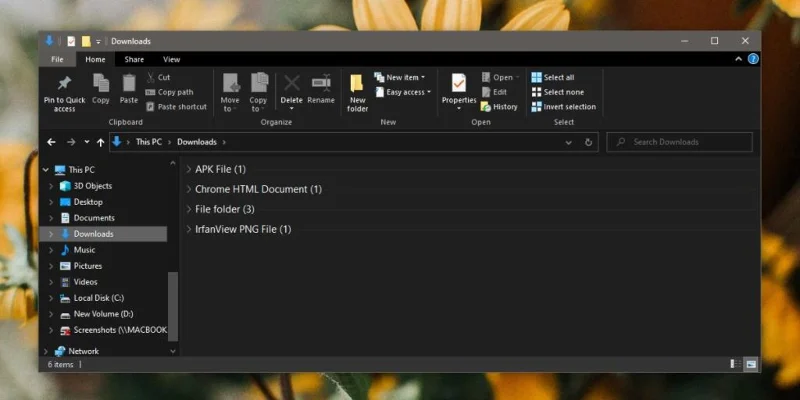 Pasta Downloads no Windows 10