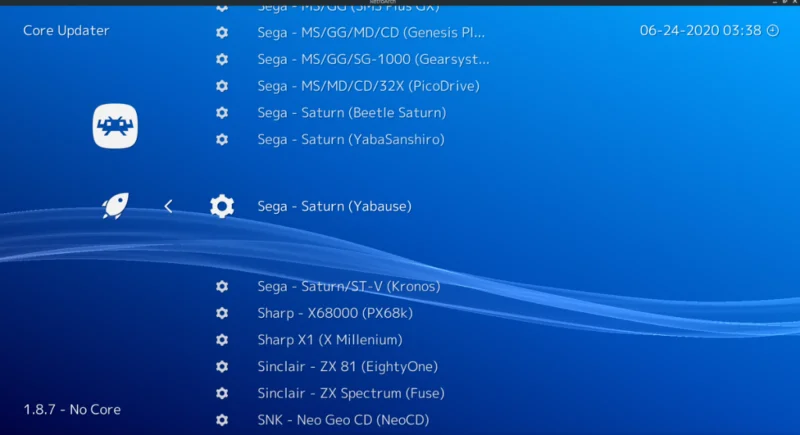 Как играть в игры Sega Saturn в Retroarch на Linux