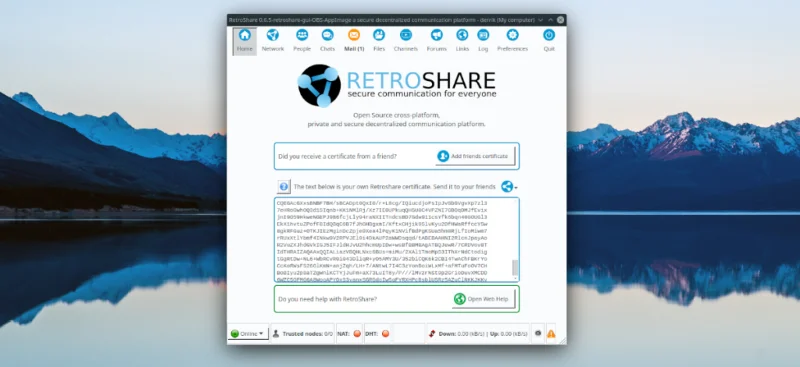 كيفية إعداد RetroShare على نظام Linux