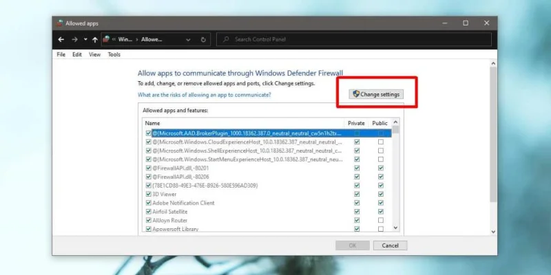 如何在 Windows 10 上允許應用通過網絡進行通信