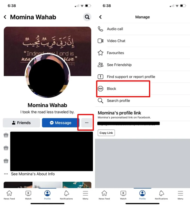 Was passiert, wenn Sie jemanden auf Facebook blockieren?