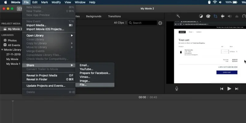So konvertieren Sie eine MOV-Datei in MP4 unter macOS