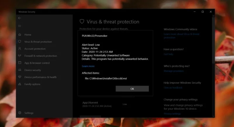 如何在 Windows 10 上刪除 PUA:Win32/Presenoker