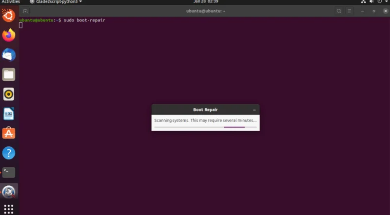 Ubuntu：Grubの修復ガイド