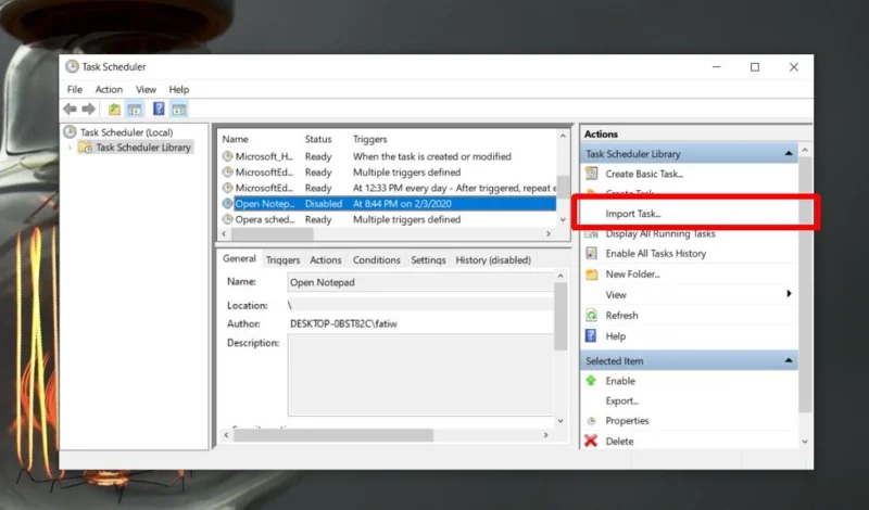 如何從 Windows 10 上的任務計劃程序導入和導出任務
