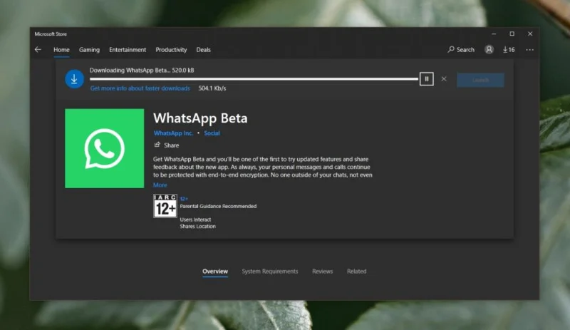 WhatsApp für Windows 10/11 herunterladen