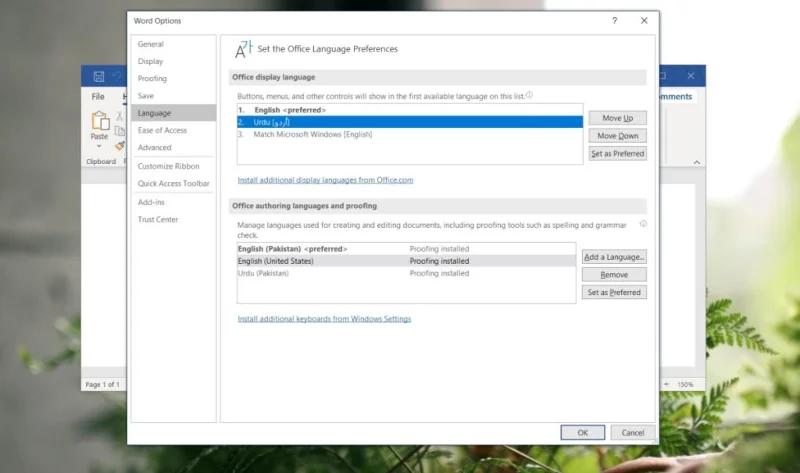 So ändern Sie die Sprache in Office 365
