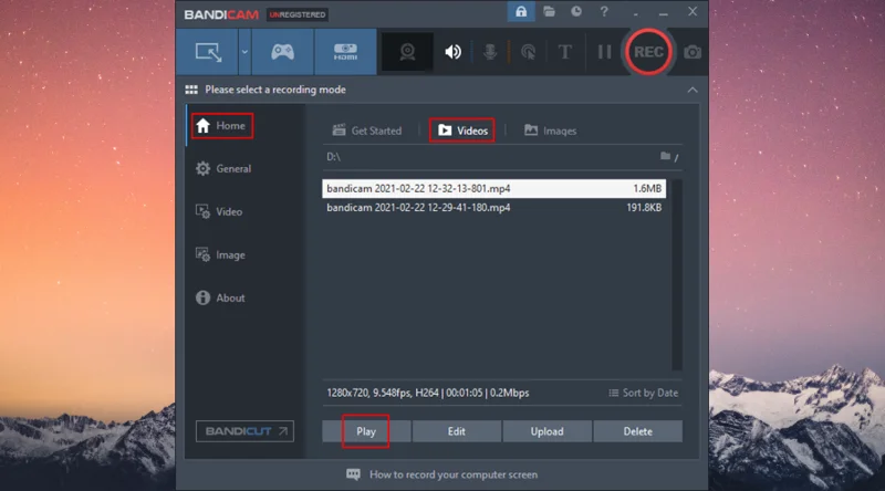 Bandicam Screen Recorder: Download, Installation, Verwendung