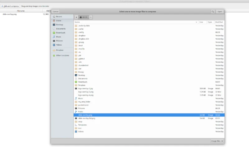 كيفية ضغط ملفات PNG على نظام Linux