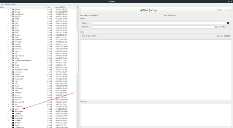4 modi per eseguire il backup delle app Linux Wine