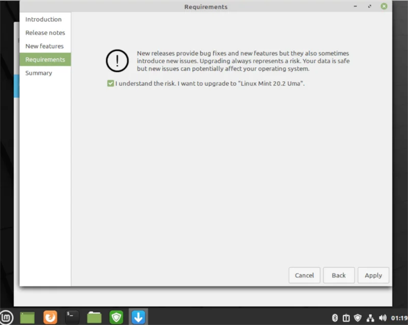 Linux Mint 20.2로 업그레이드하는 방법