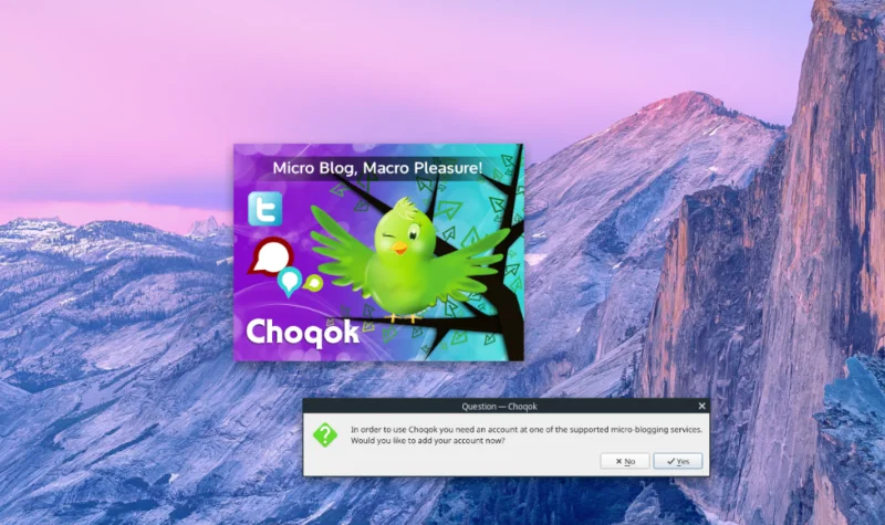如何使用 Choqok 從 Plasma 桌面發推文