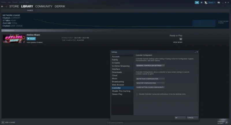 Configurações do controlador PS4 no Steam