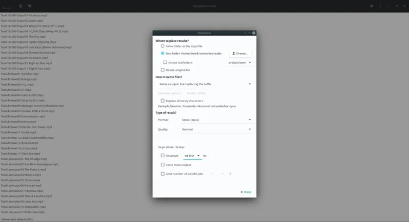 كيفية تحويل ملفات الموسيقى MP3 إلى تنسيقات مفتوحة المصدر على نظام Linux