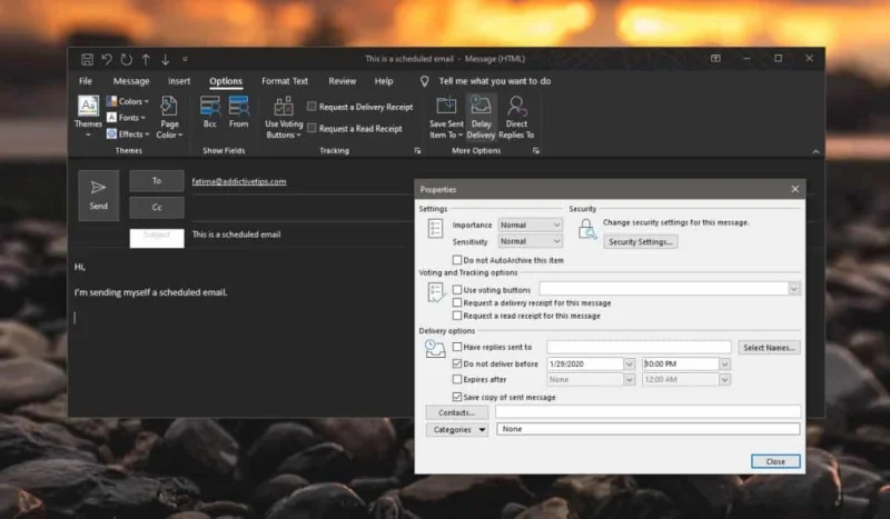 So planen Sie E-Mails in Outlook für Office 365