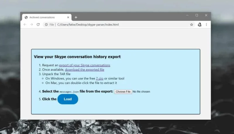 So sichern Sie den Chatverlauf für Skype UWP unter Windows 10