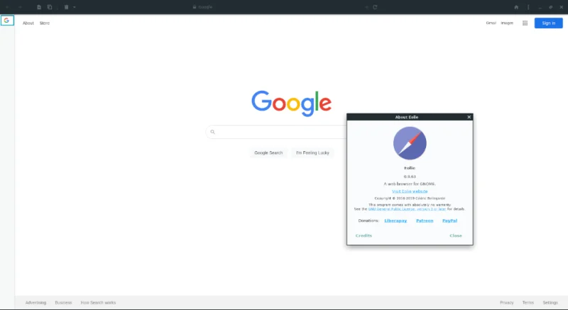 Come installare il browser web Eolie su Linux