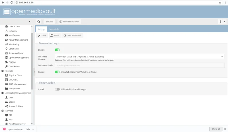 So installieren und konfigurieren Sie das Plex-Plugin auf OpenMediaVault
