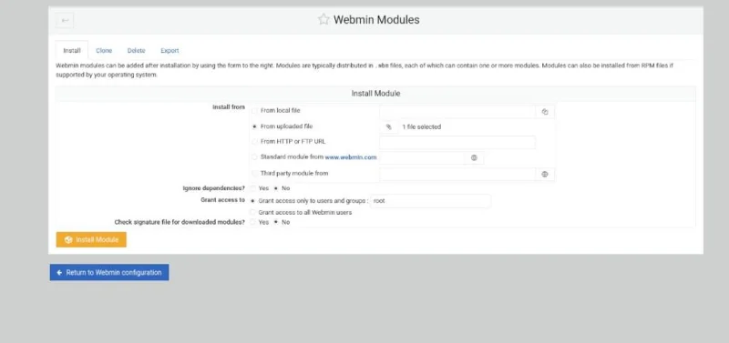 Jak skonfigurować serwer FTP w Ubuntu za pomocą Webmin