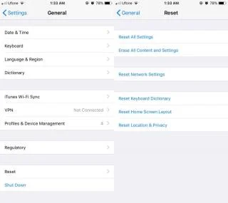 Как сбросить все разрешения приложений на iOS