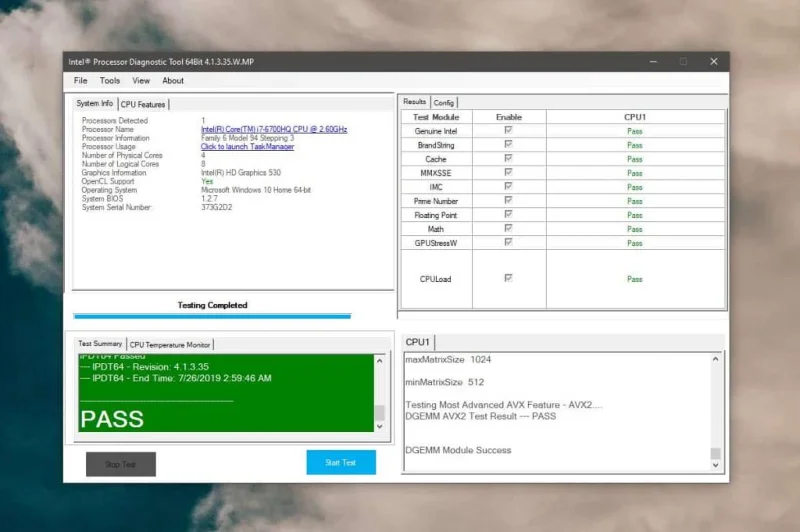 Windows10でIntelCPUの状態を確認する方法