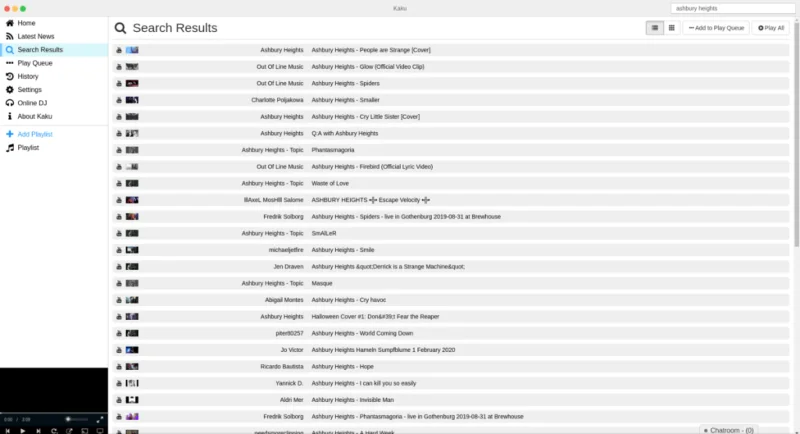 LinuxでKaku音楽ストリーミングアプリを使用する方法 LinuxでKaku音楽ストリーミングアプリを使用する方法