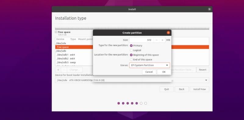 Как установить Ubuntu с BtrFS
