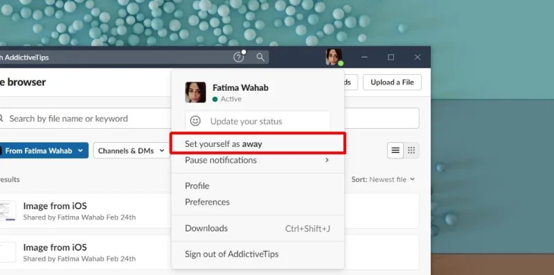如何設置 Slack 狀態
