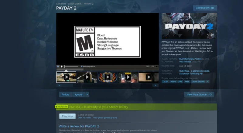 Jak grać w Payday 2 na Linuksie